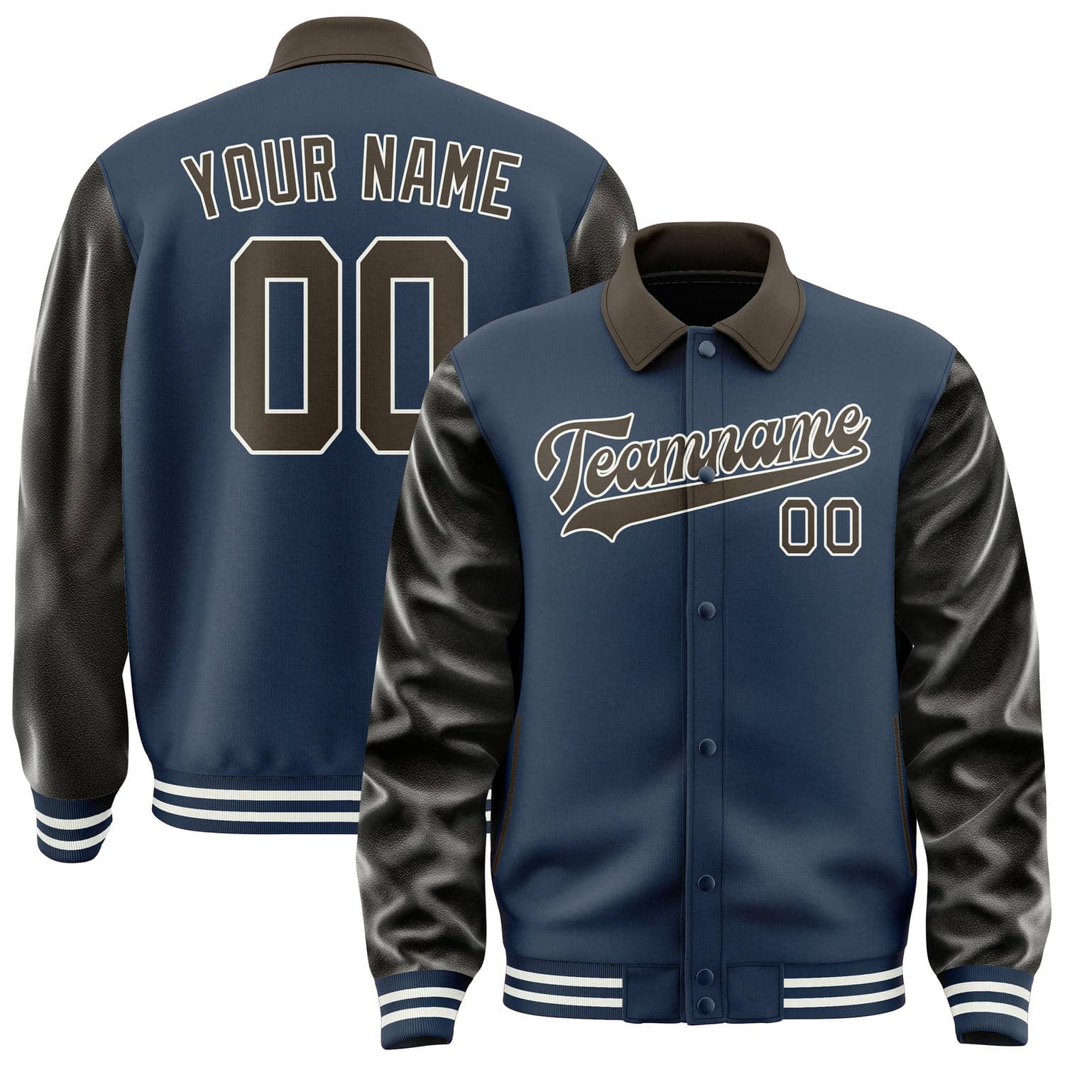 Custom Blue Brown Jacket