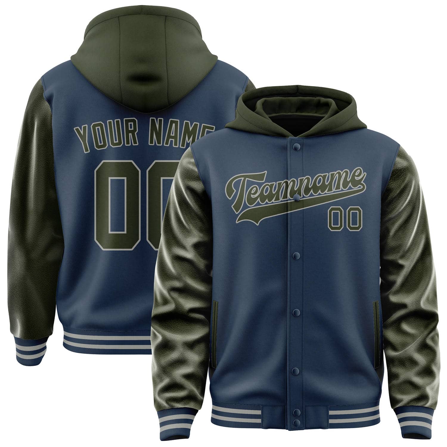 Custom Blue Olive Jacket