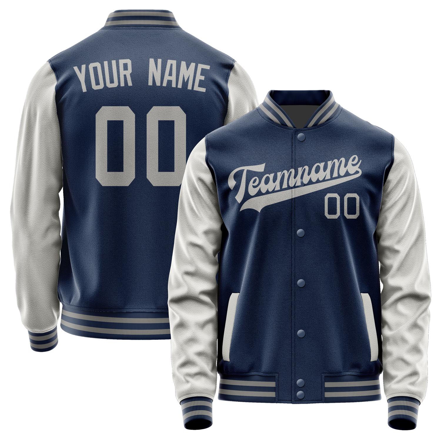 Custom Blue Gray Jacket JA1010041004B30404