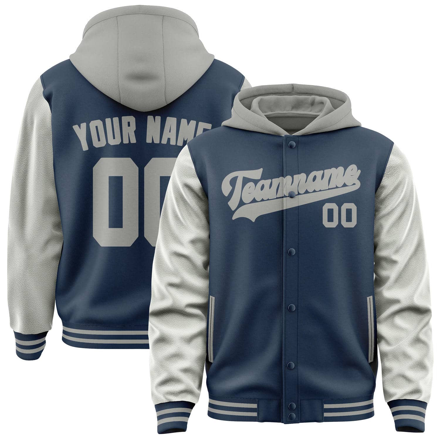 Custom Blue Gray Jacket