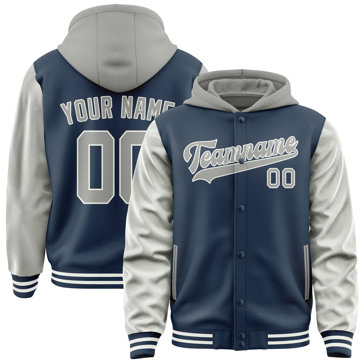 Custom Blue Gray Jacket