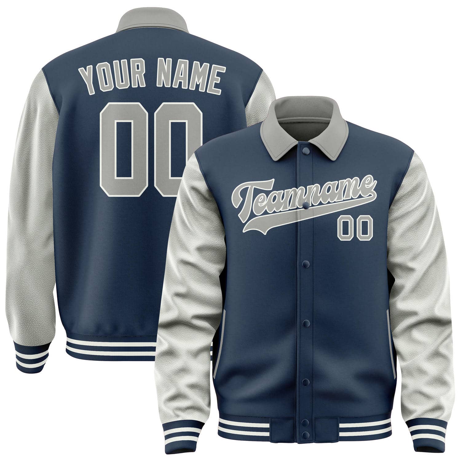 Custom Blue Gray Jacket