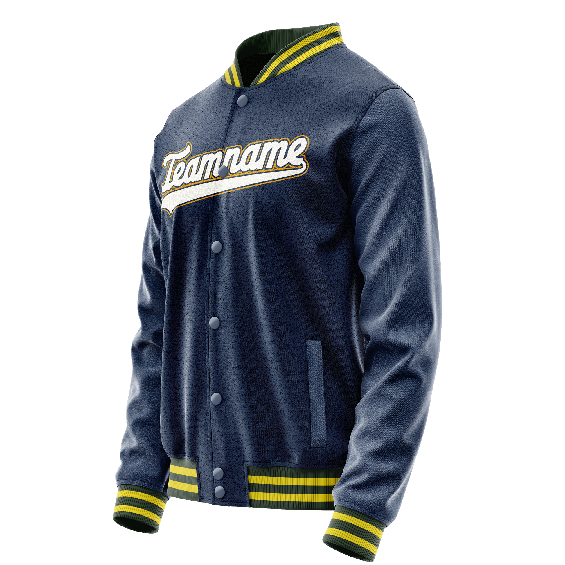 Custom Royal White Solid Color Varsity Letterman Jacket JA02240617XF548