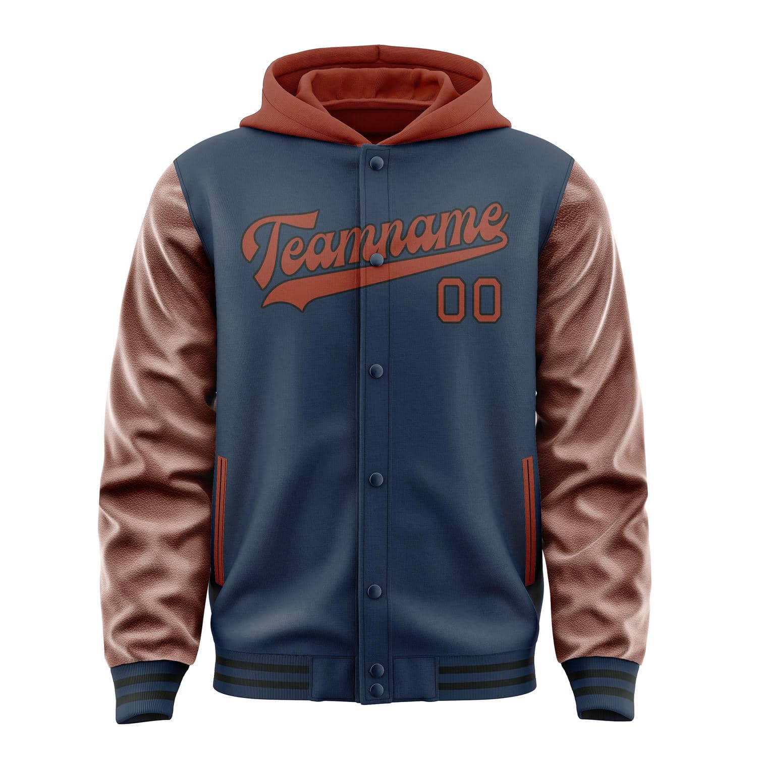 Custom Blue Coral Red Jacket
