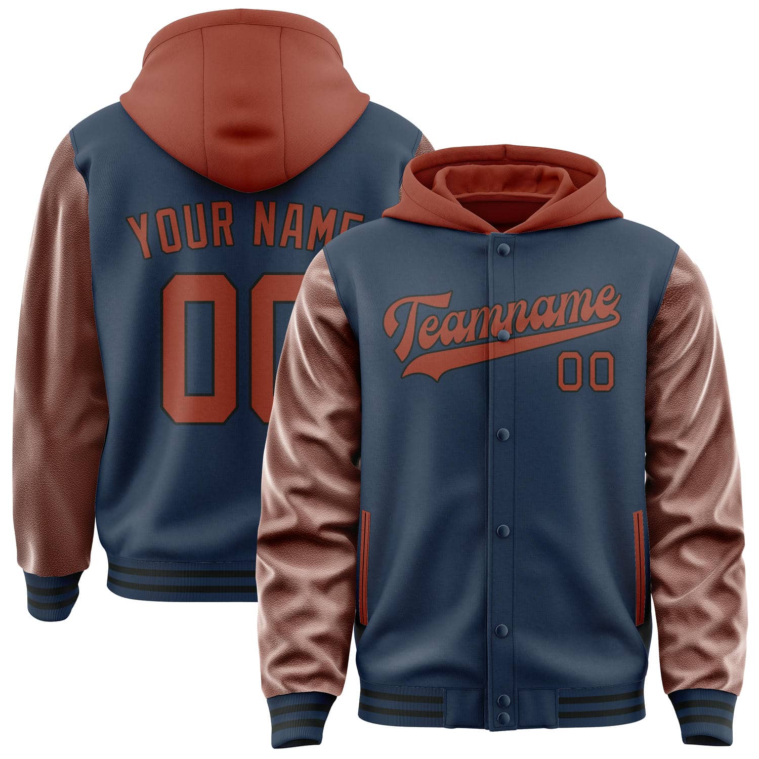 Custom Blue Coral Red Jacket