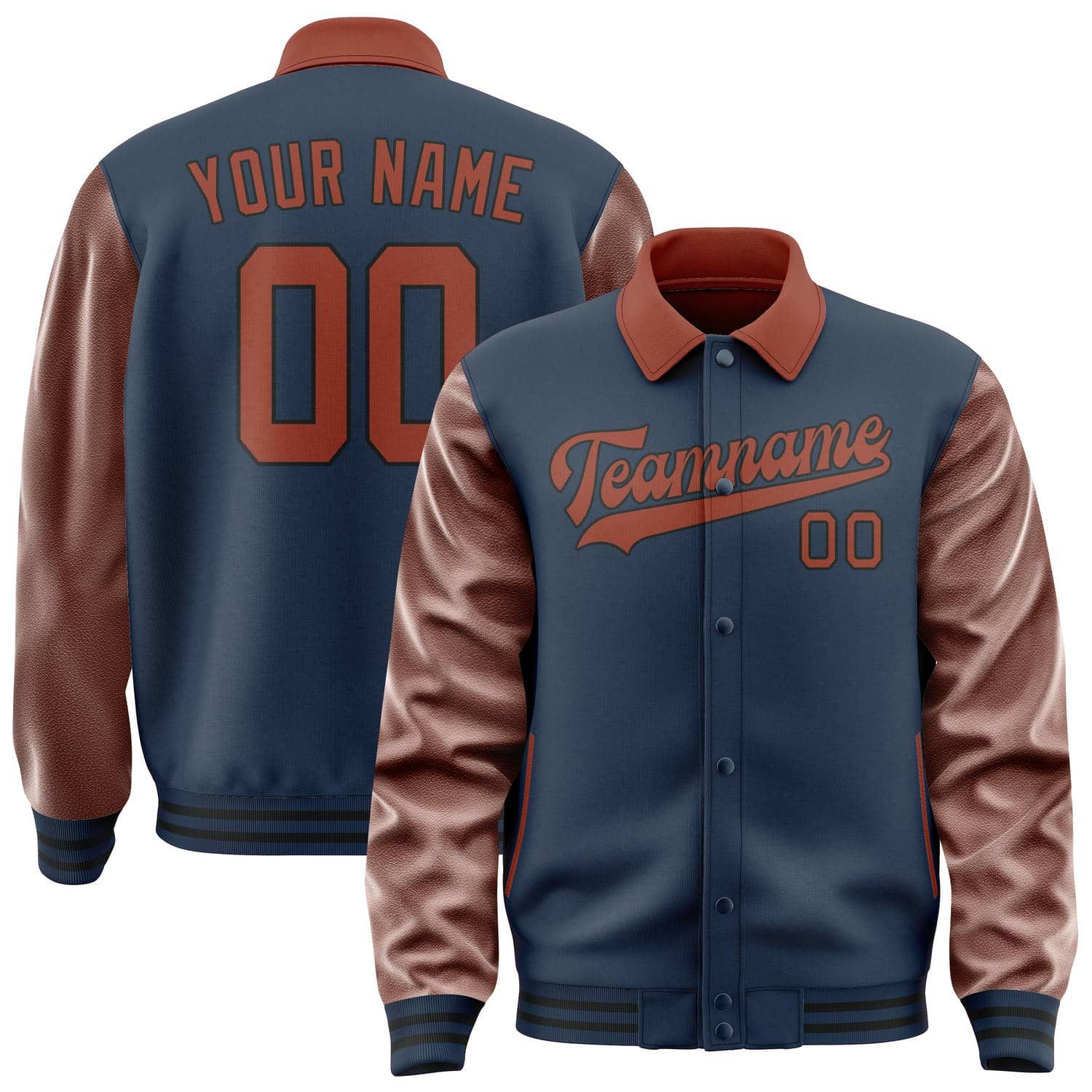 Custom Blue Coral Red Jacket