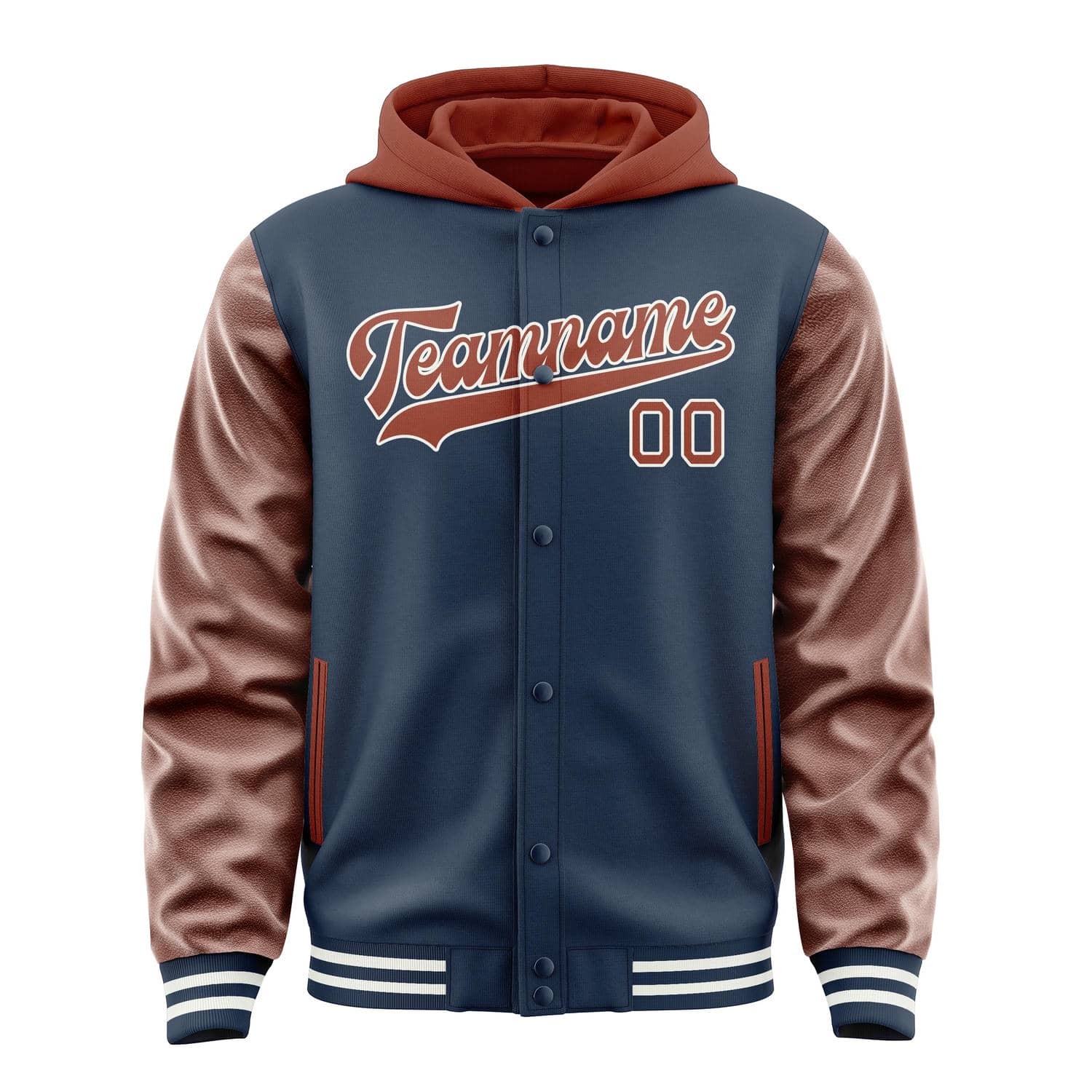 Custom Blue Coral Red Jacket