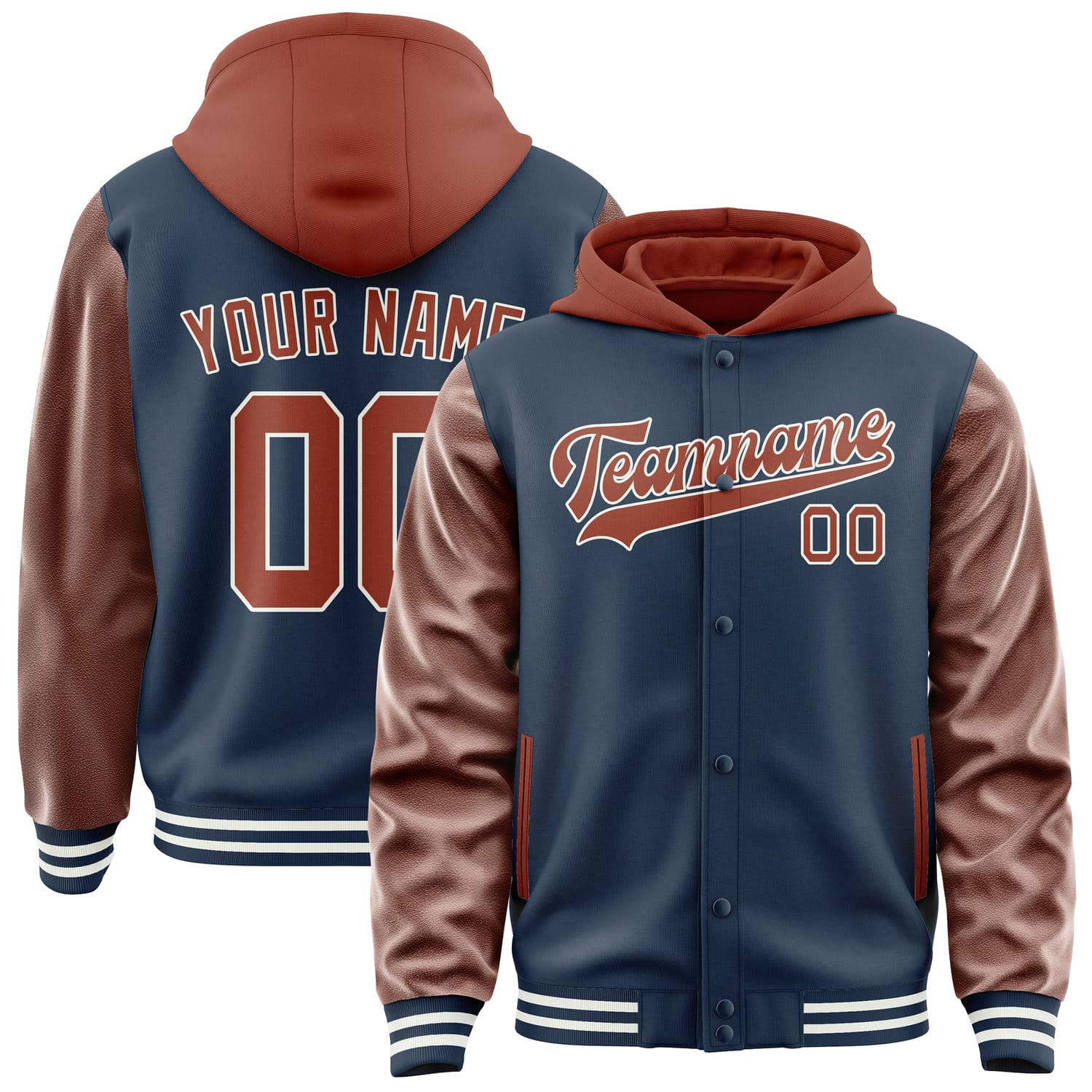 Custom Blue Coral Red Jacket