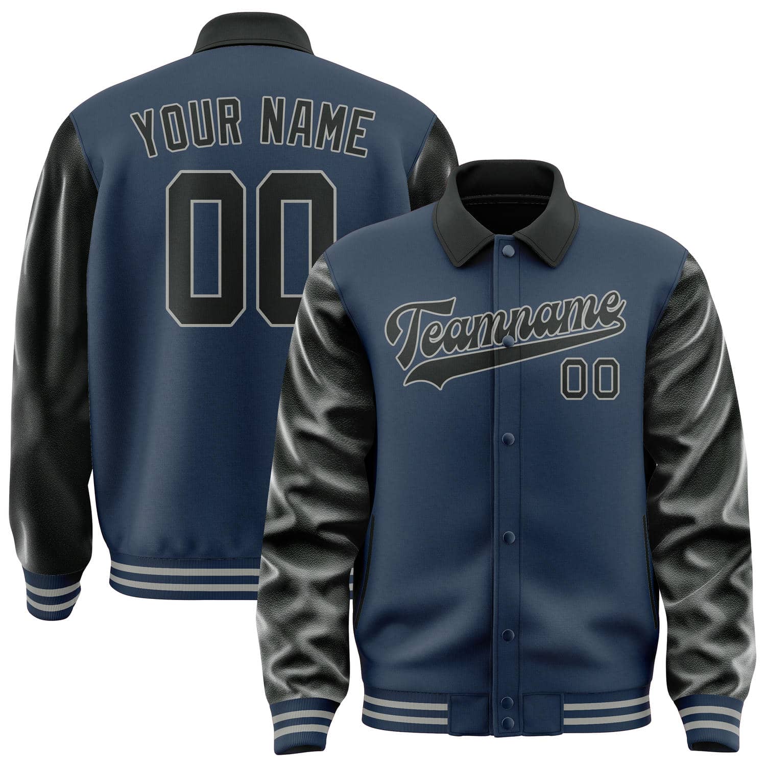 Custom Blue Black Jacket