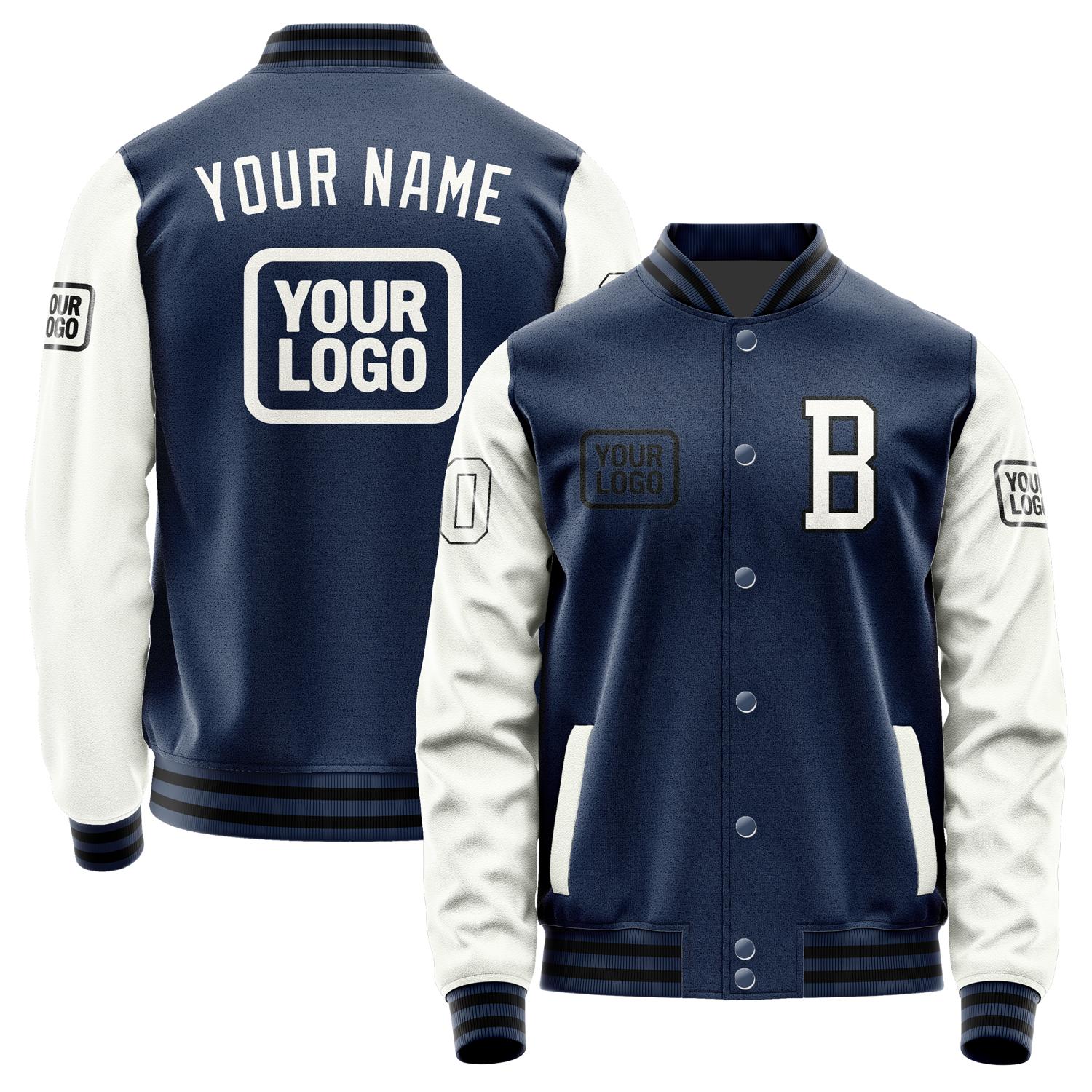 Custom Blue White Jacket JA101018101717181817