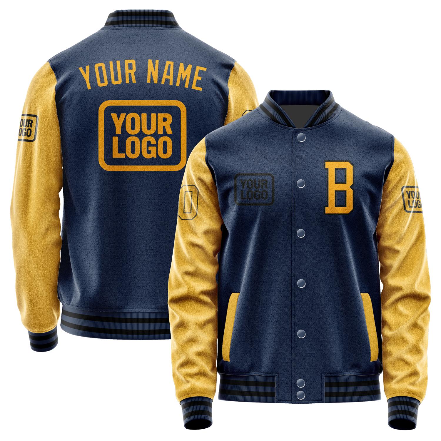 Custom Blue Yellow Jacket JA101019101717191917