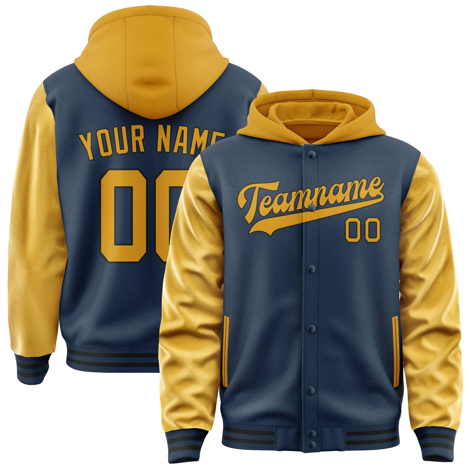 Custom Blue Yellow Jacket