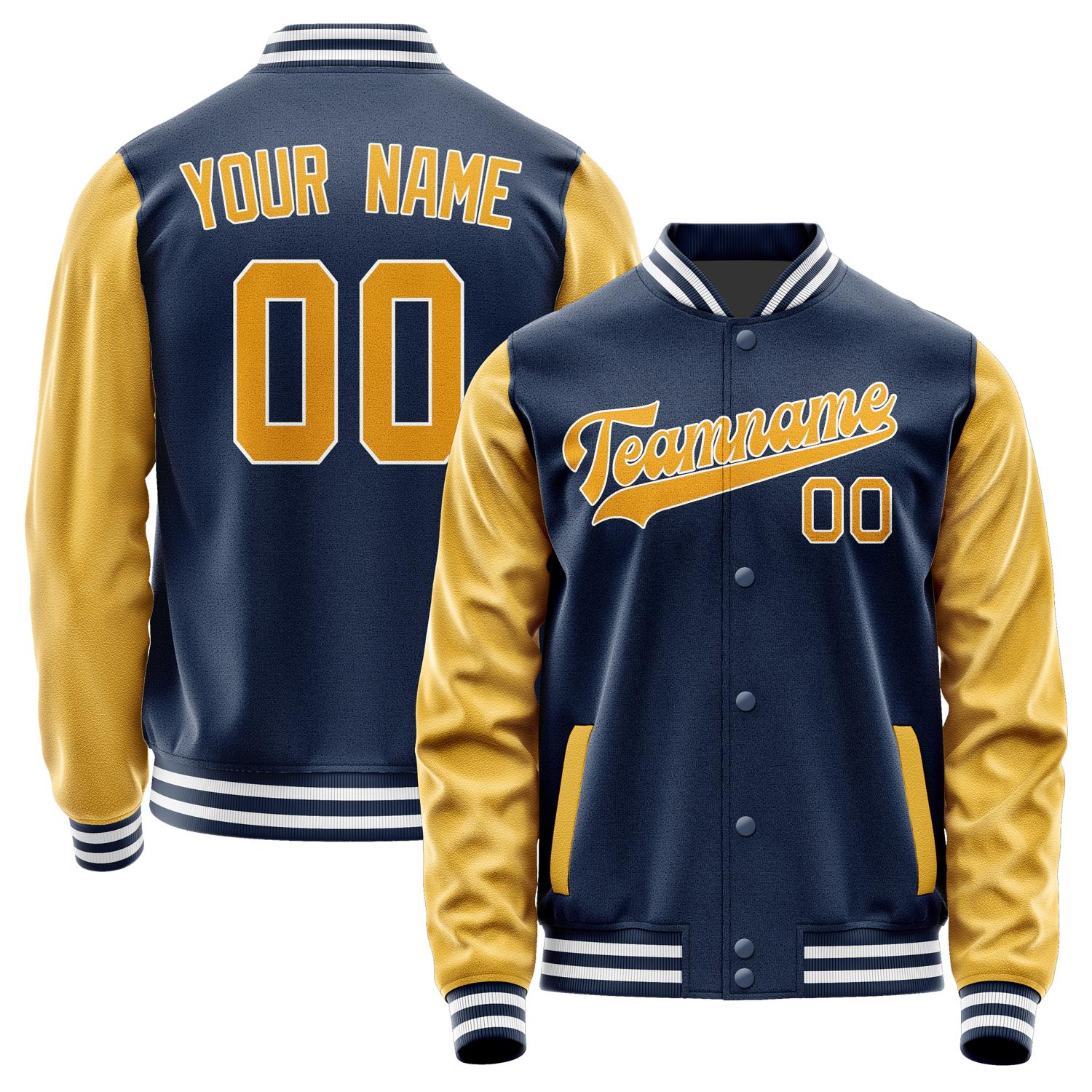 Custom Blue Yellow Jacket JA1010191018B31819