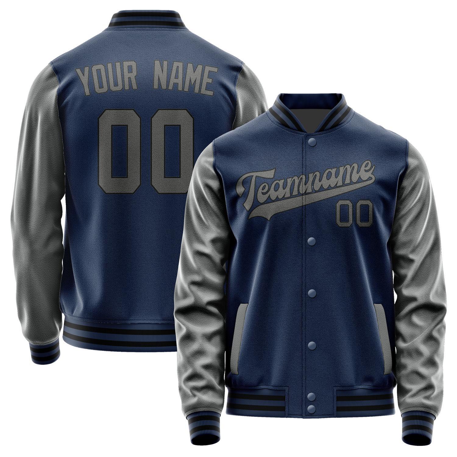 Custom Blue Dark Grey Jacket JA1010201017B31720