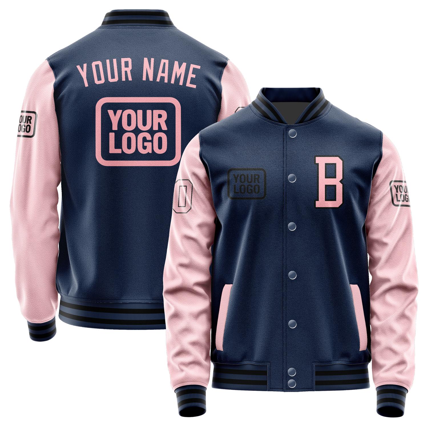 Custom Blue Light Pink Jacket JA101021101717212117