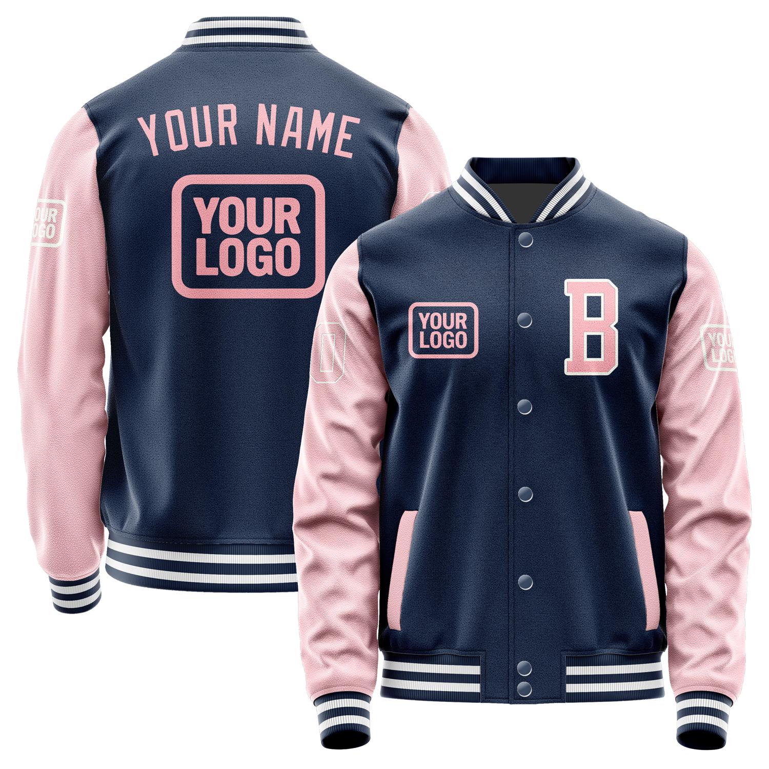 Custom Blue Light Pink Jacket JA101021101818212118