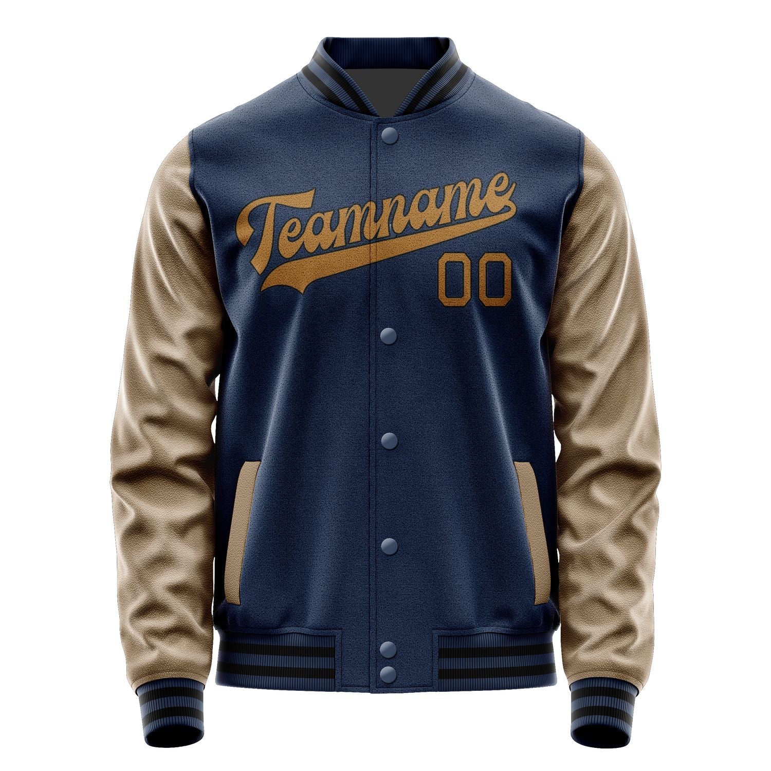 Custom Blue Khaki Jacket JA1010221017B31722