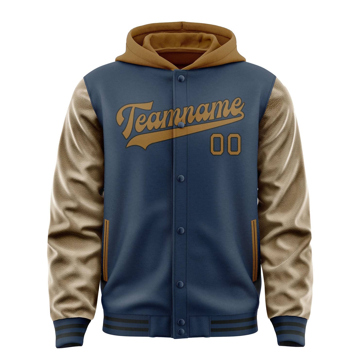 Custom Blue Khaki Jacket
