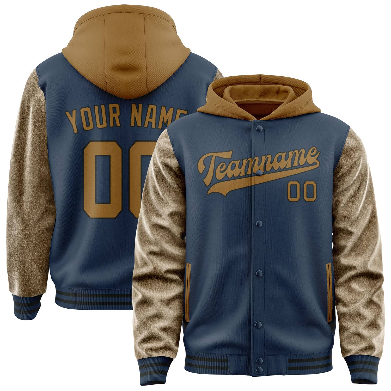 Custom Blue Khaki Jacket