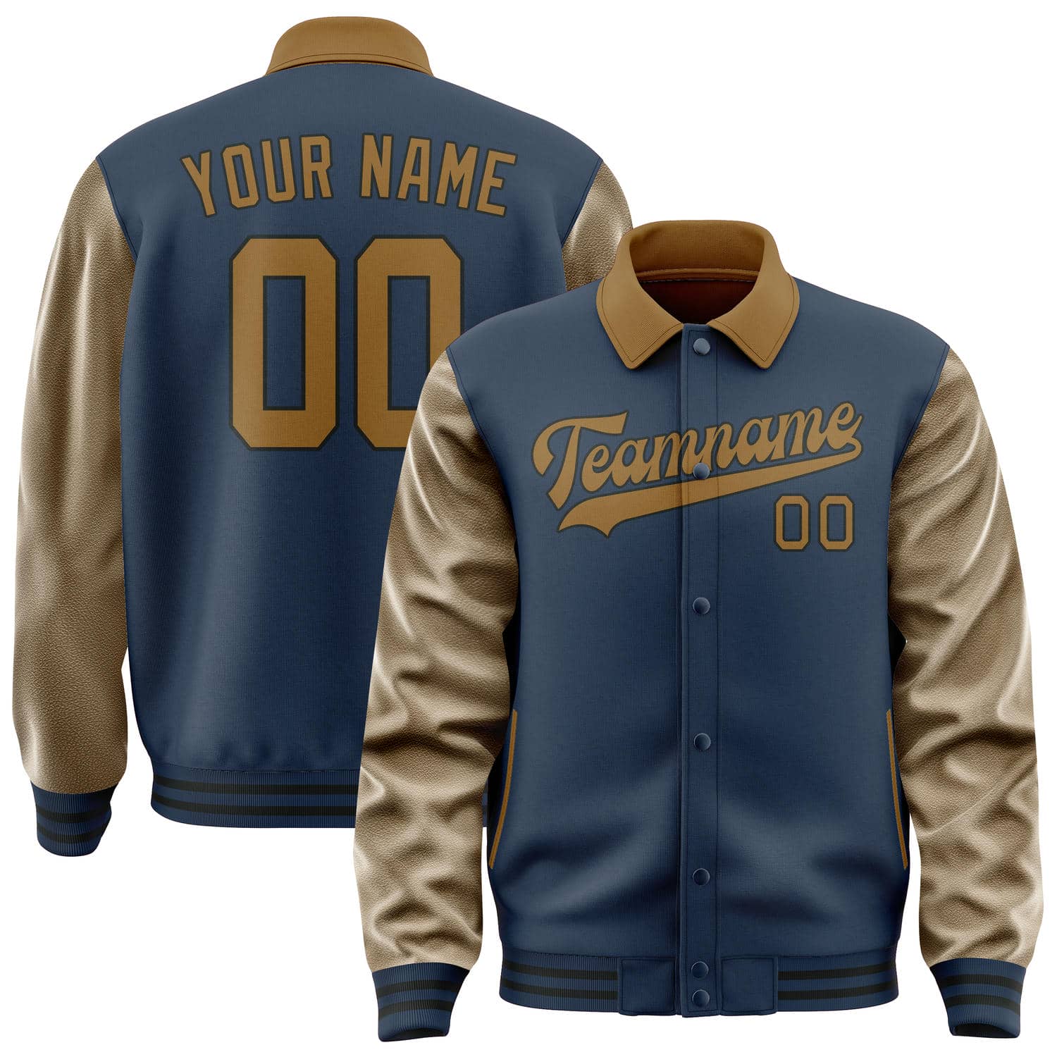 Custom Blue Khaki Jacket