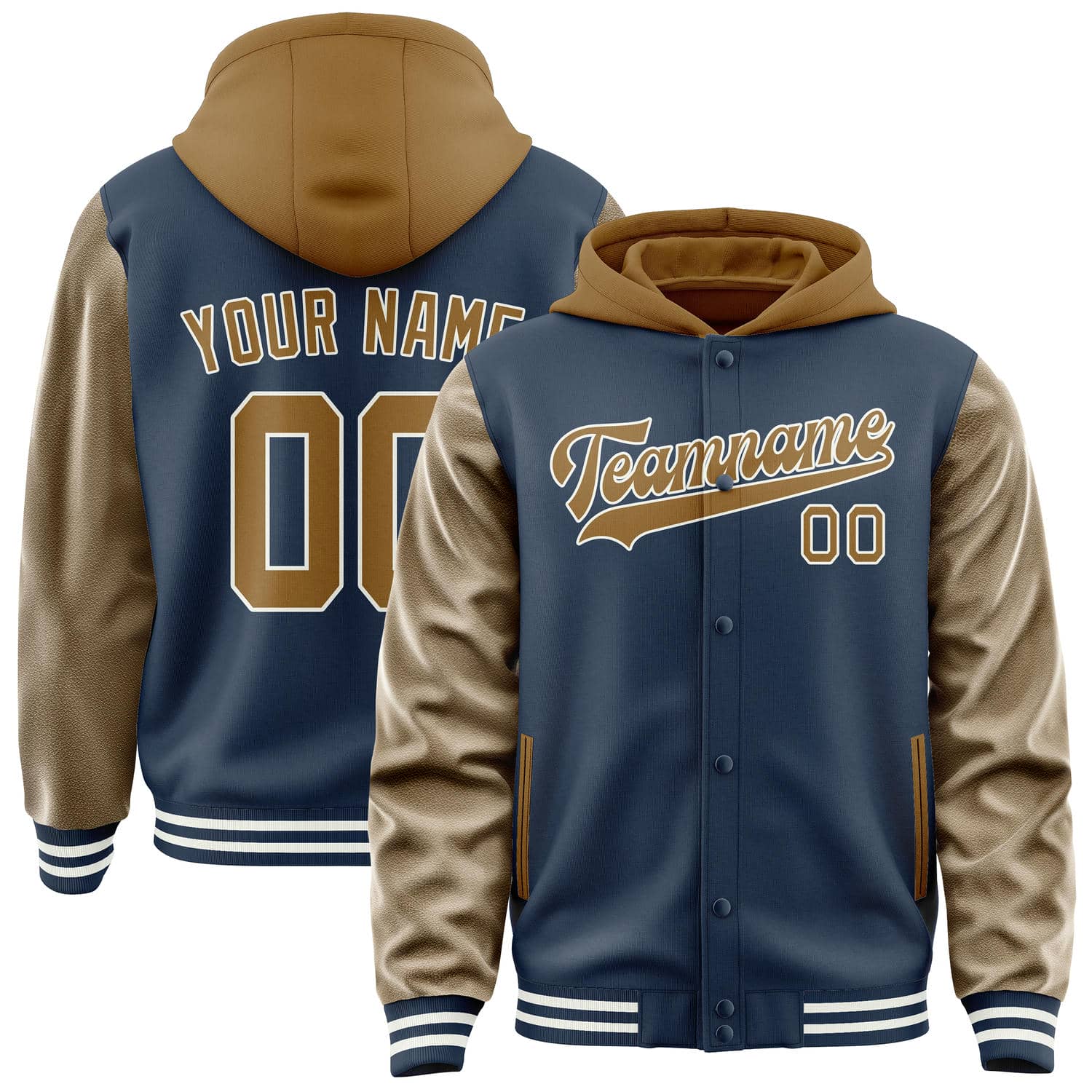 Custom Blue Khaki Jacket
