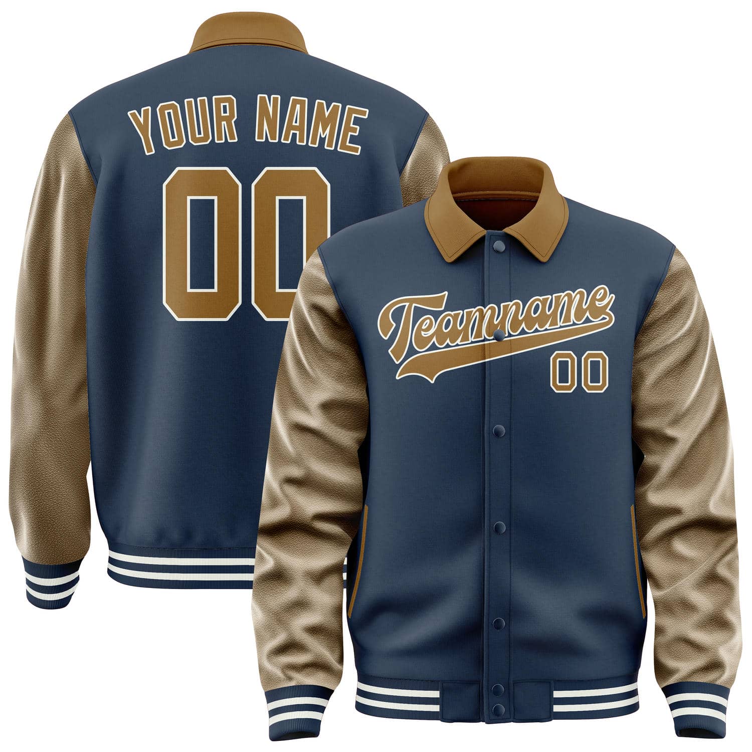 Custom Blue Khaki Jacket