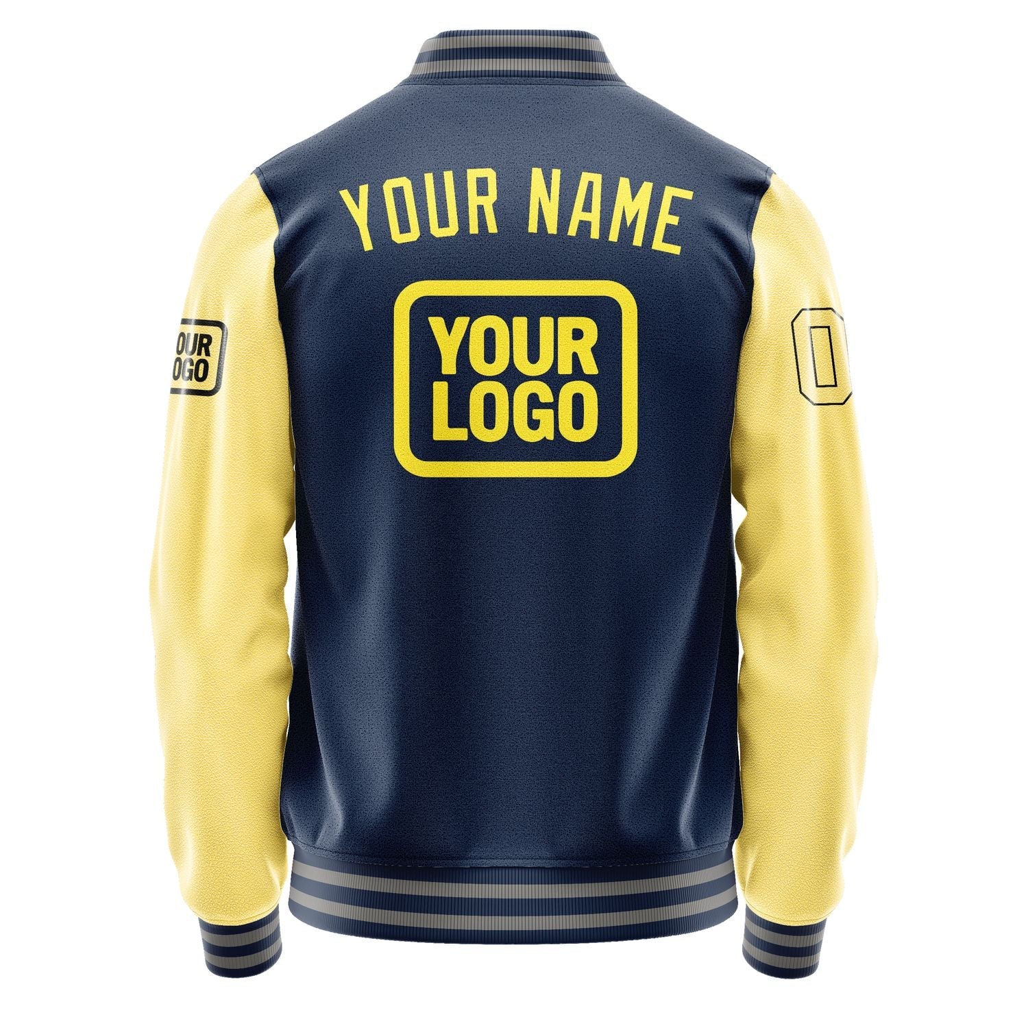 Custom Blue Light Yellow Jacket JA101026100417262617