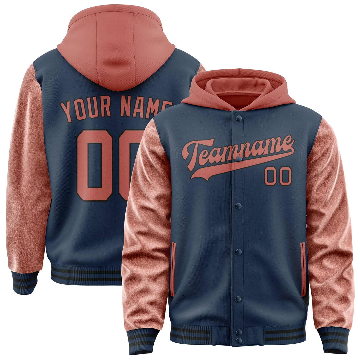 Custom Blue Copper Rose Jacket
