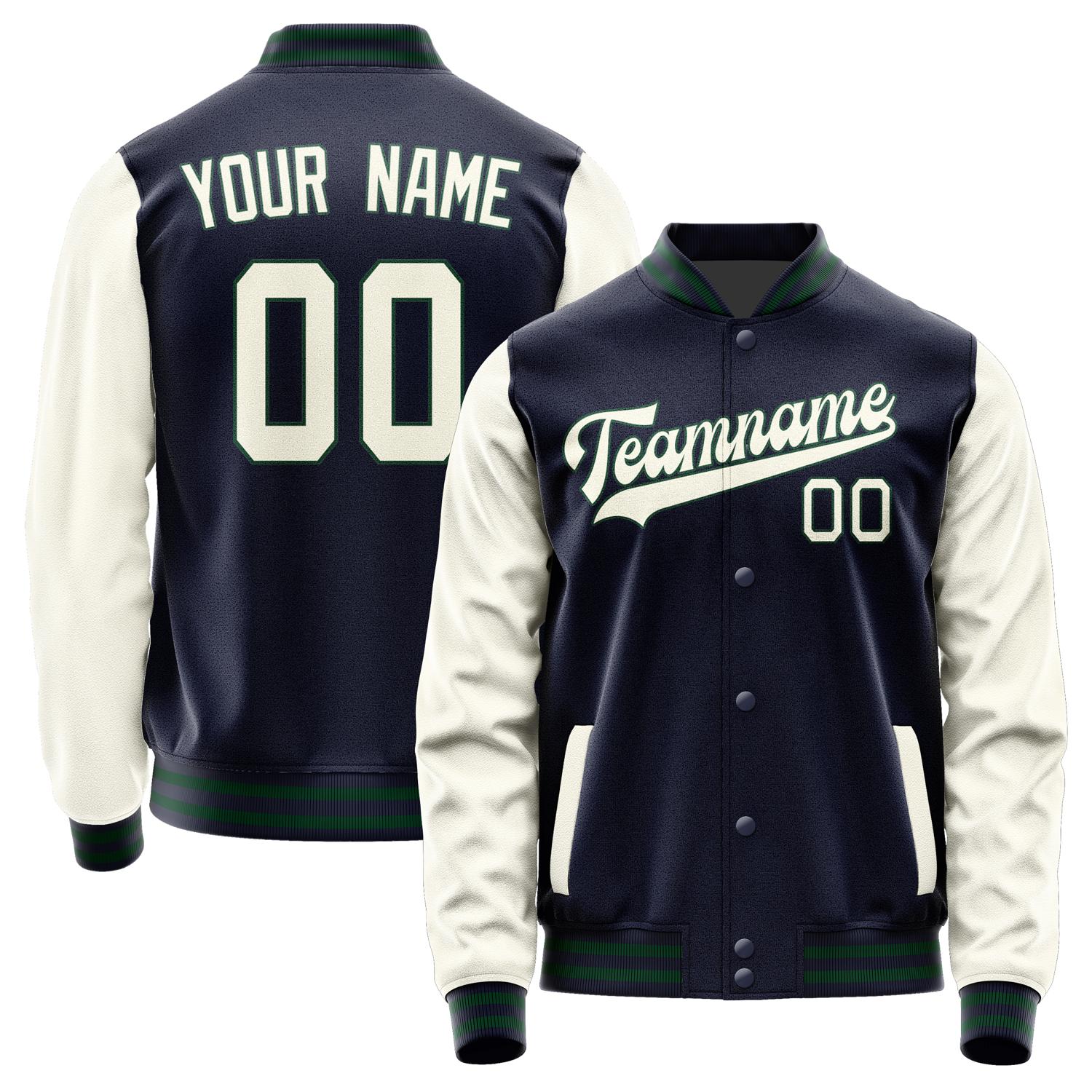 Custom Navy Cream Jacket JA1111031105B30503