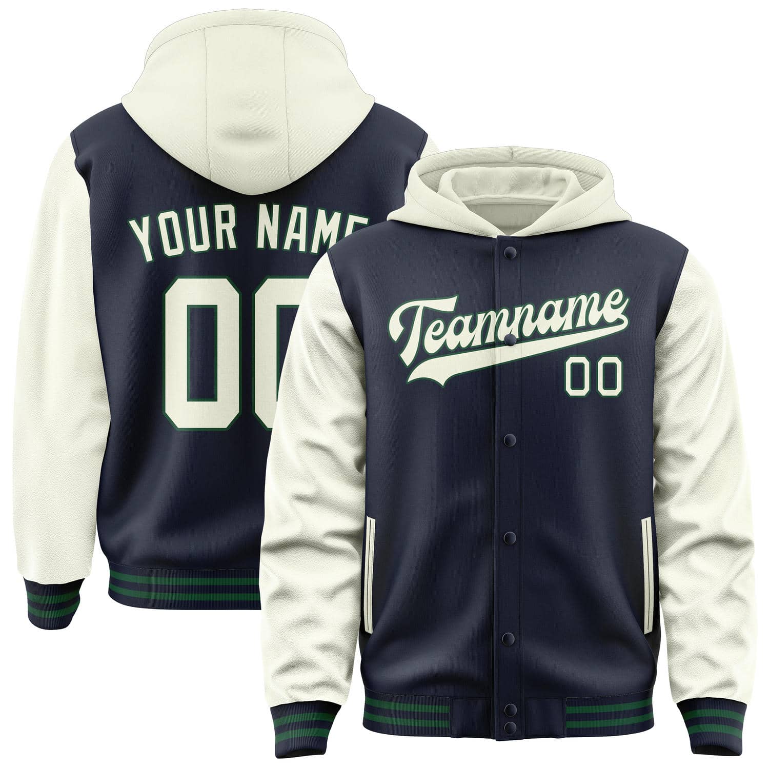 Custom Navy Cream Jacket
