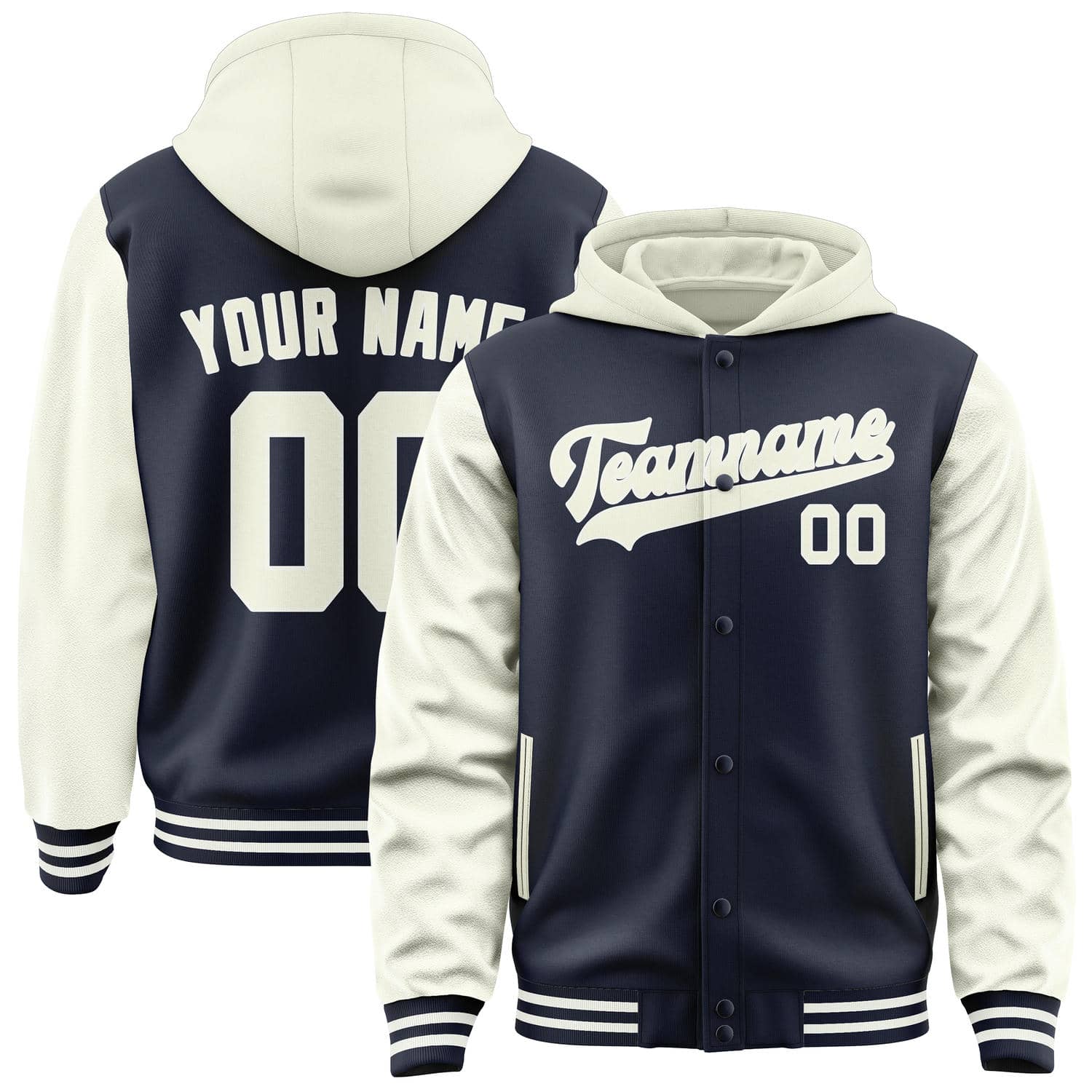 Custom Navy Cream Jacket