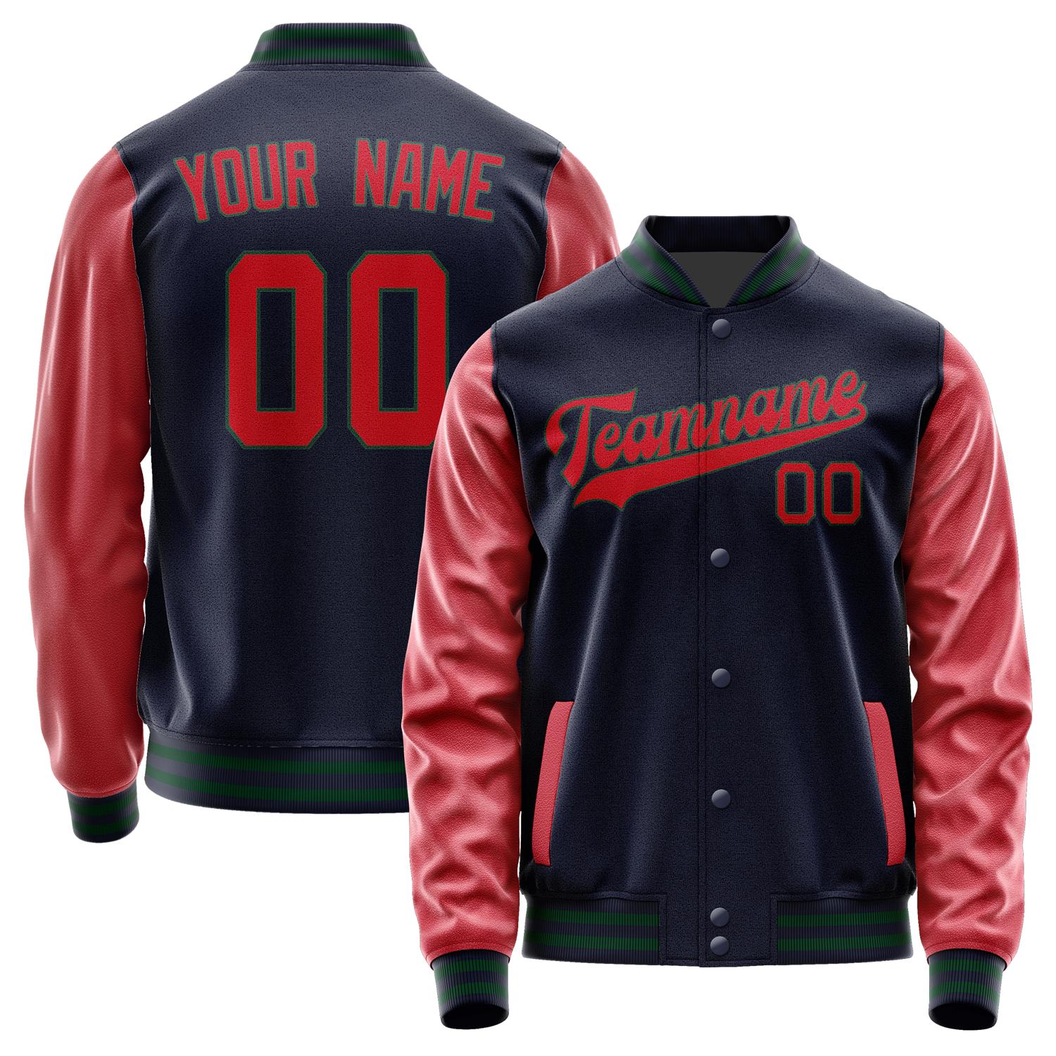 Custom Navy Red Jacket JA1111141105B30514
