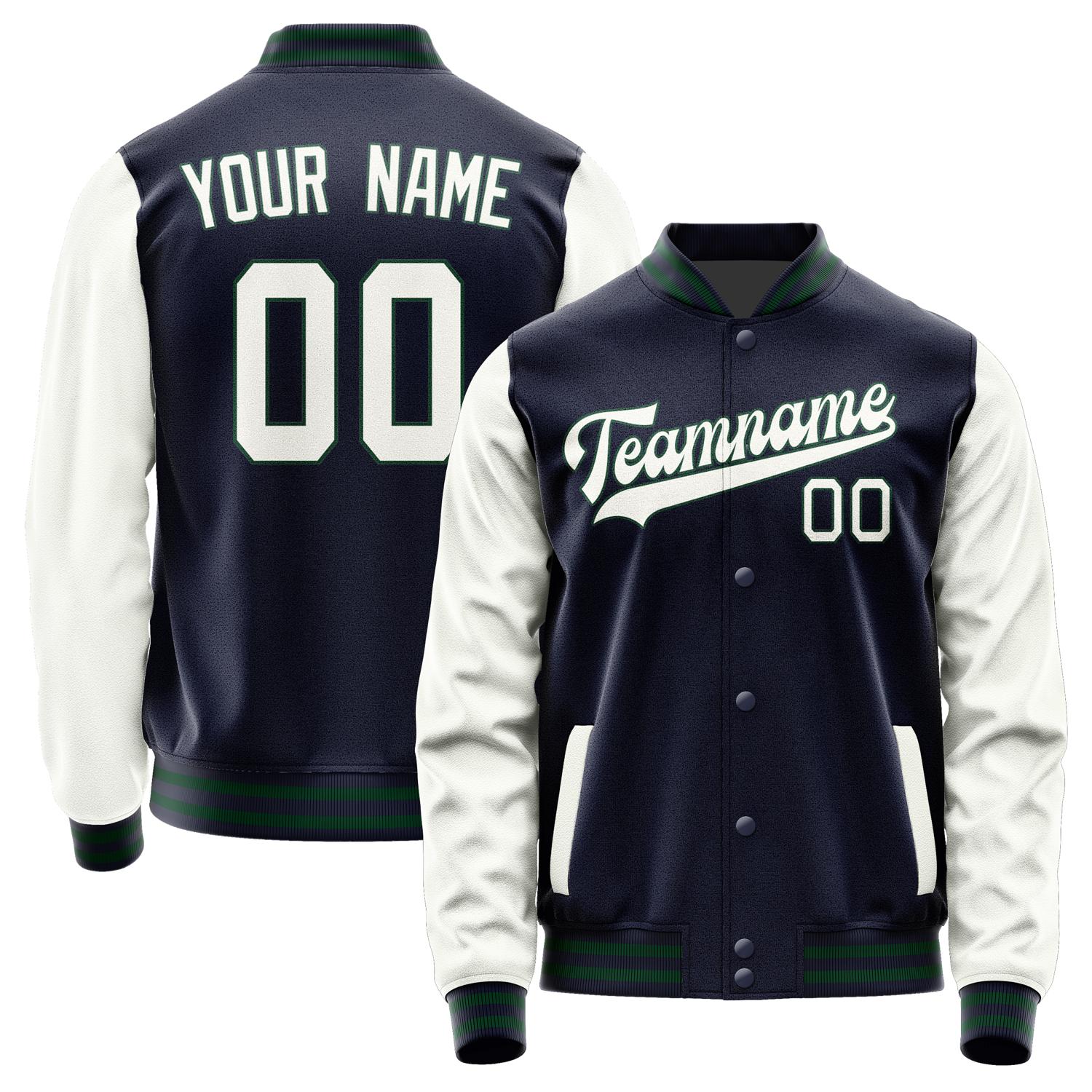 Custom Navy White Jacket JA1111181105B30518