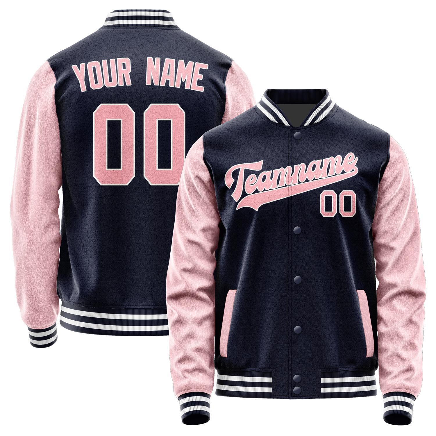 Custom Navy Light Pink Jacket JA1111211118B31821