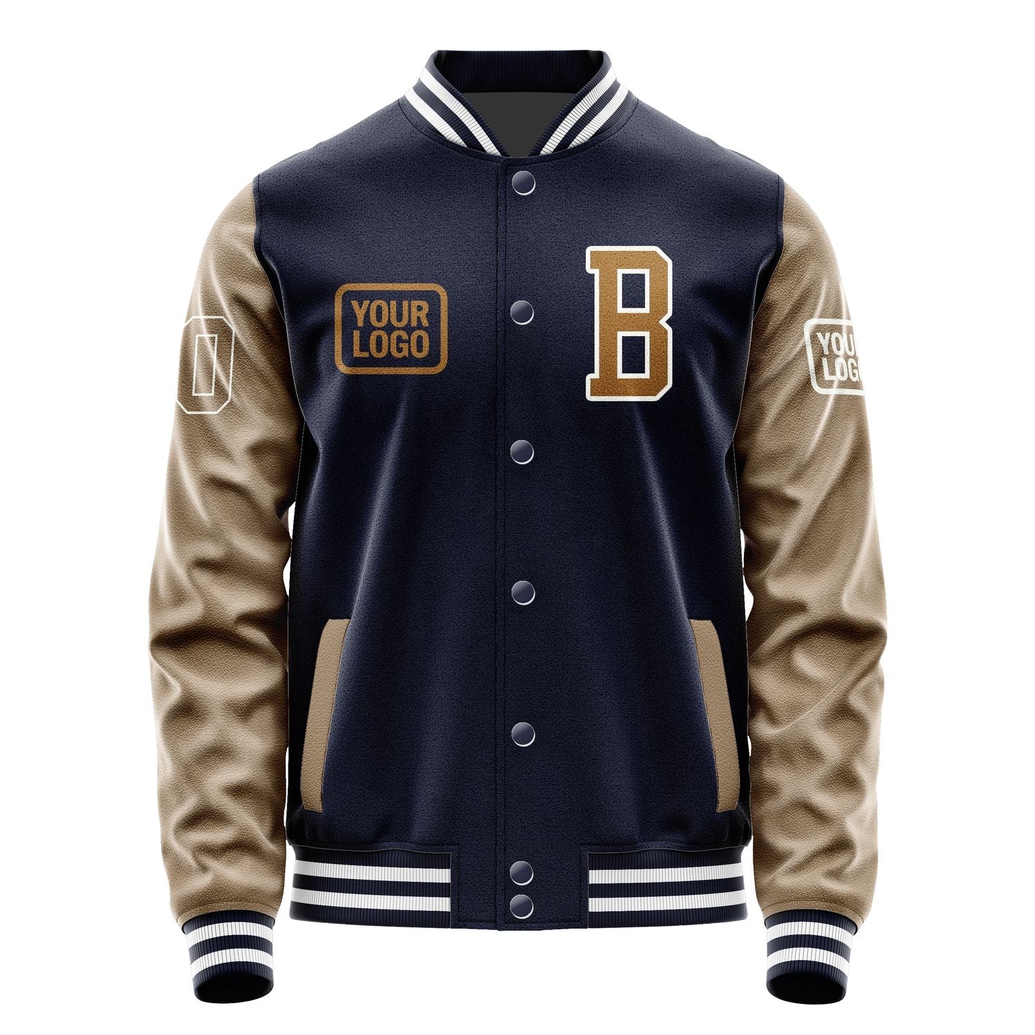 Custom Navy Khaki Jacket JA111122111818222218