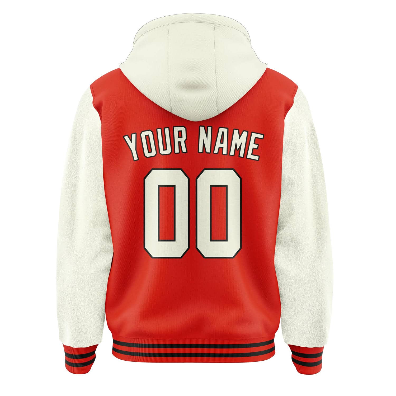 Custom Orange Red Cream Jacket