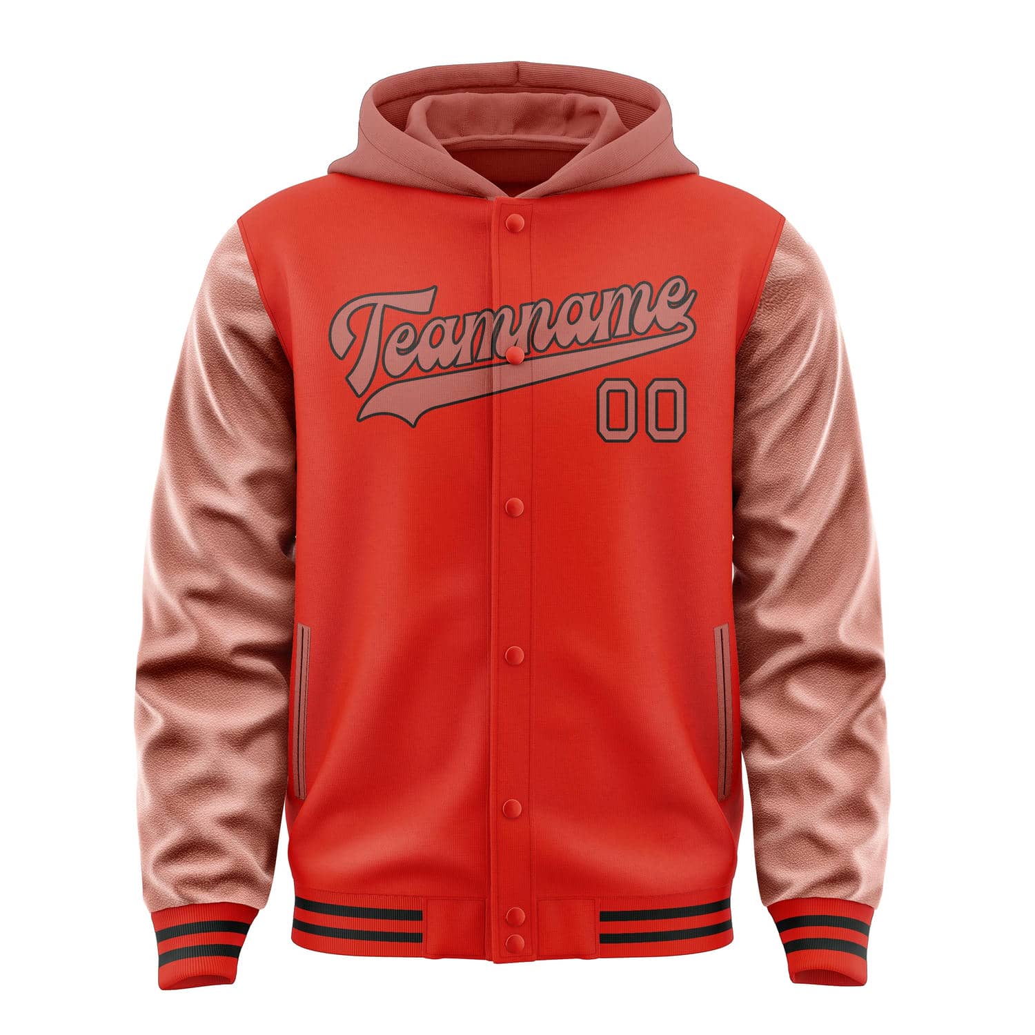 Custom Orange Red Copper Rose Jacket
