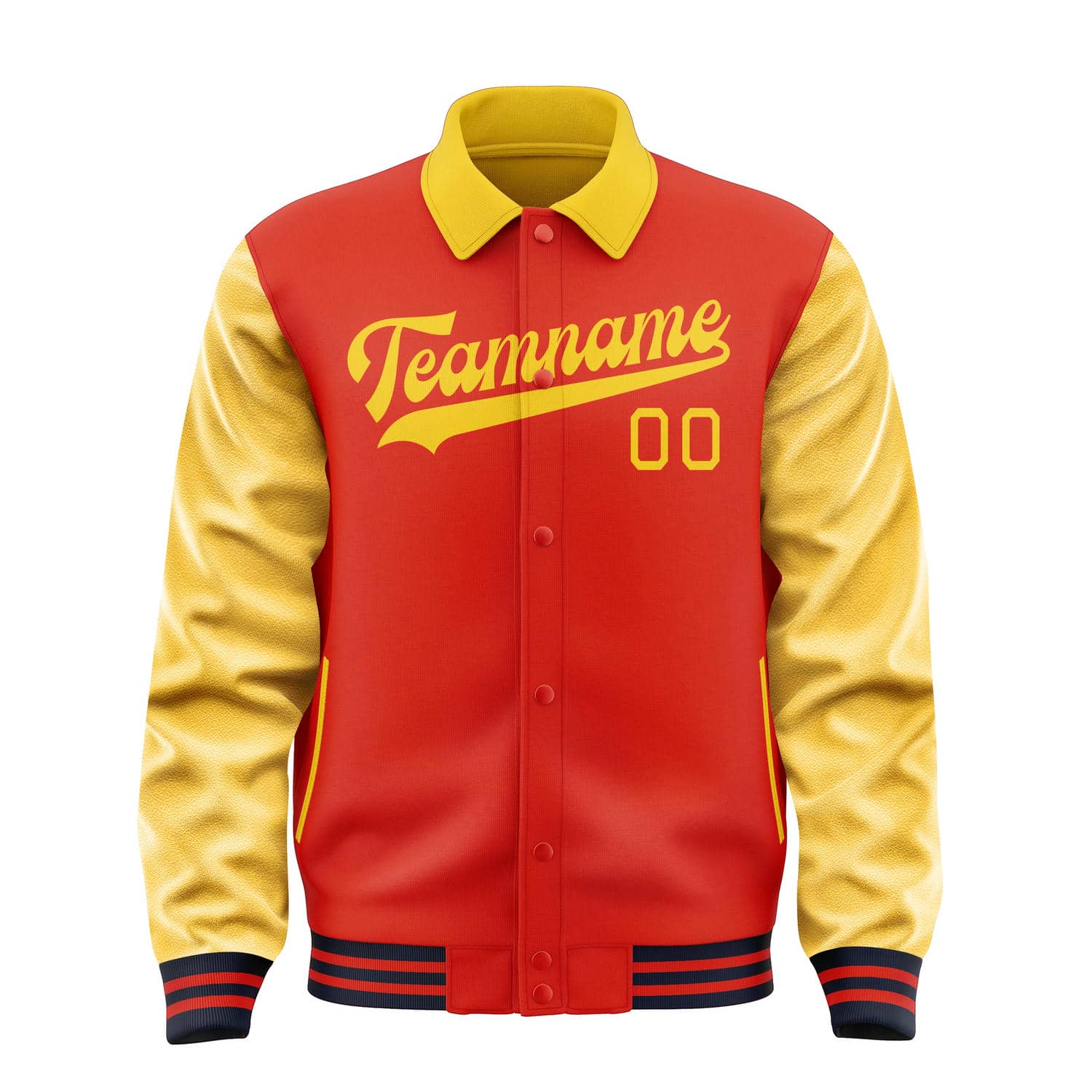 Custom Orange Red Gold Jacket