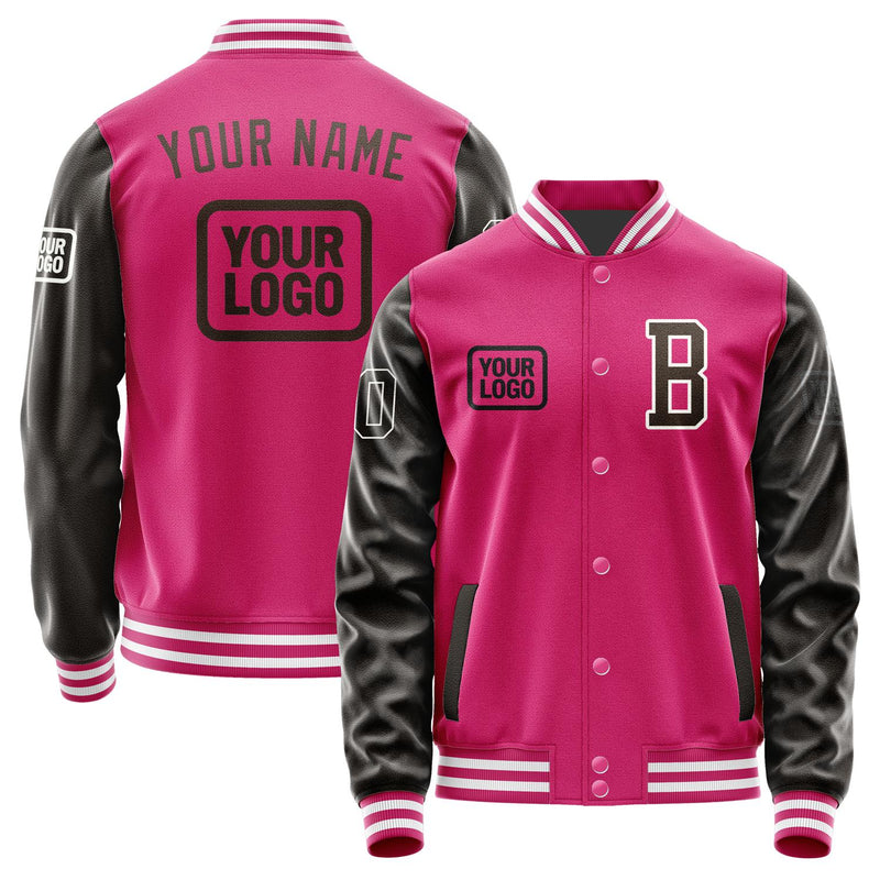 Custom Pink Brown Jacket JA131301131818010118