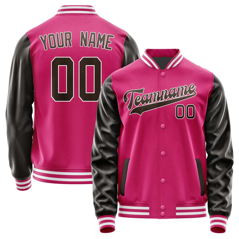 Custom Pink Brown Jacket JA1313011318B31801