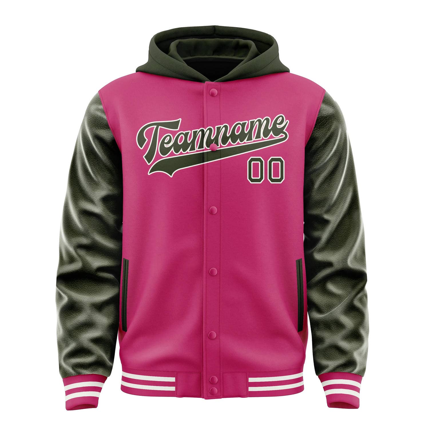 Custom Pink Olive Jacket