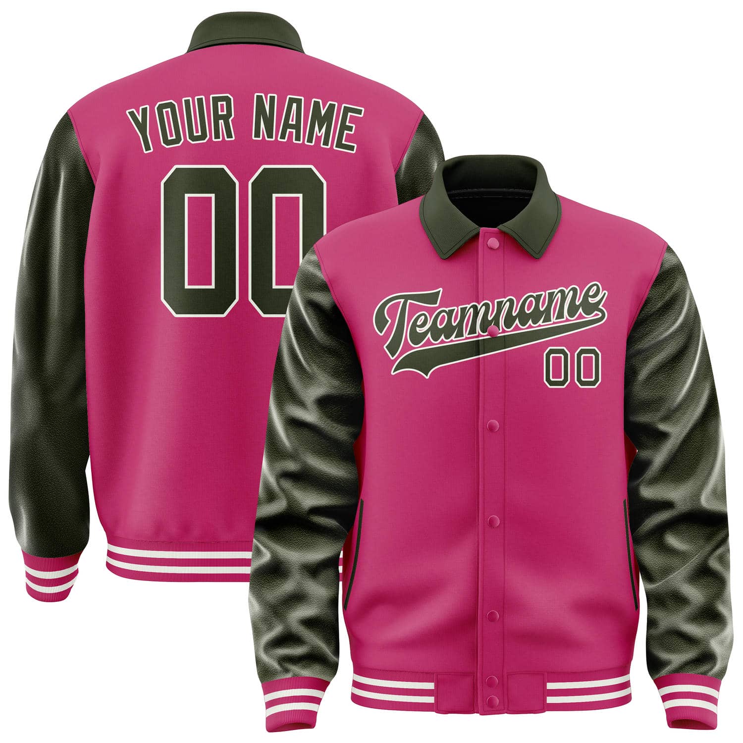 Custom Pink Olive Jacket
