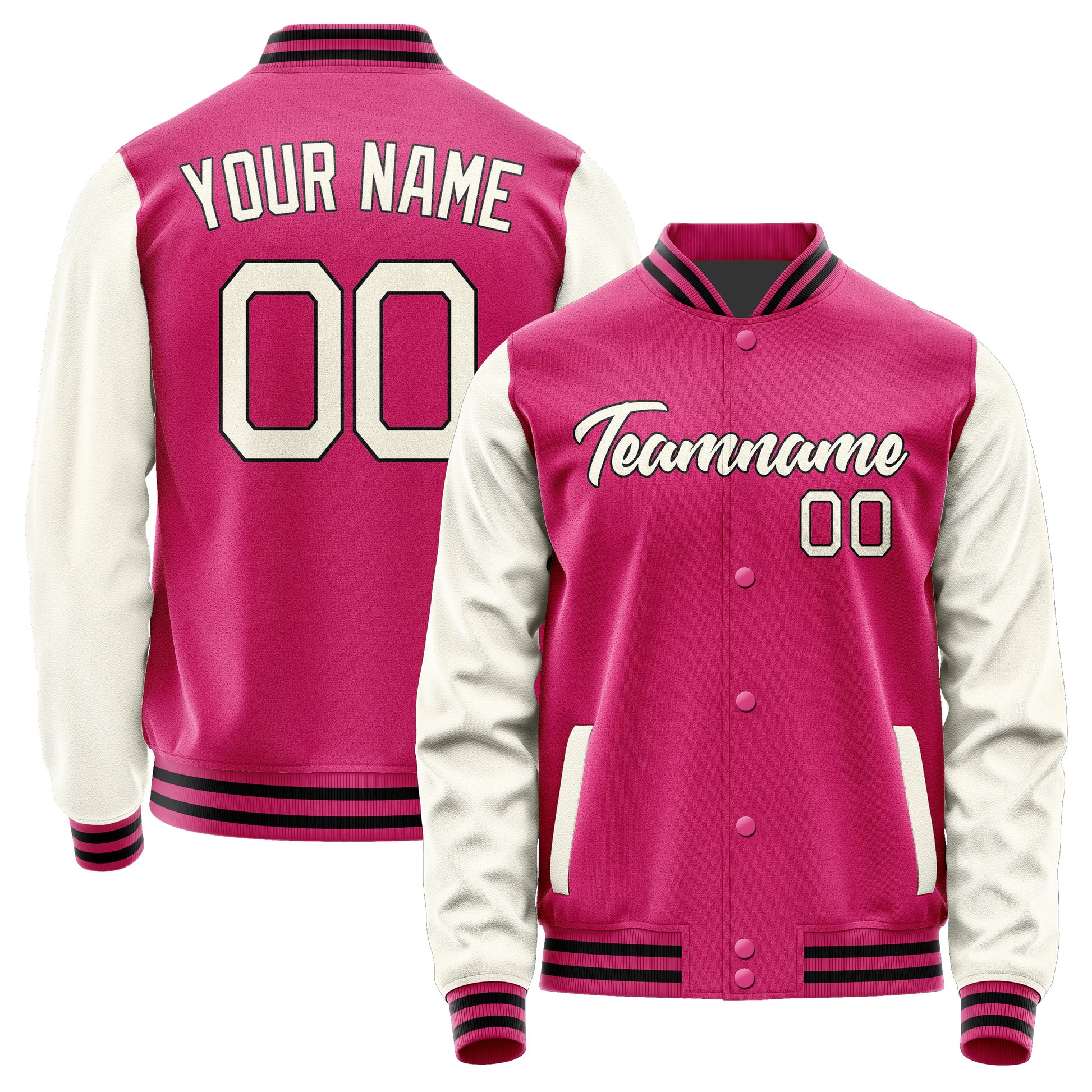Custom Pink Cream Jacket JA1313031317B21703