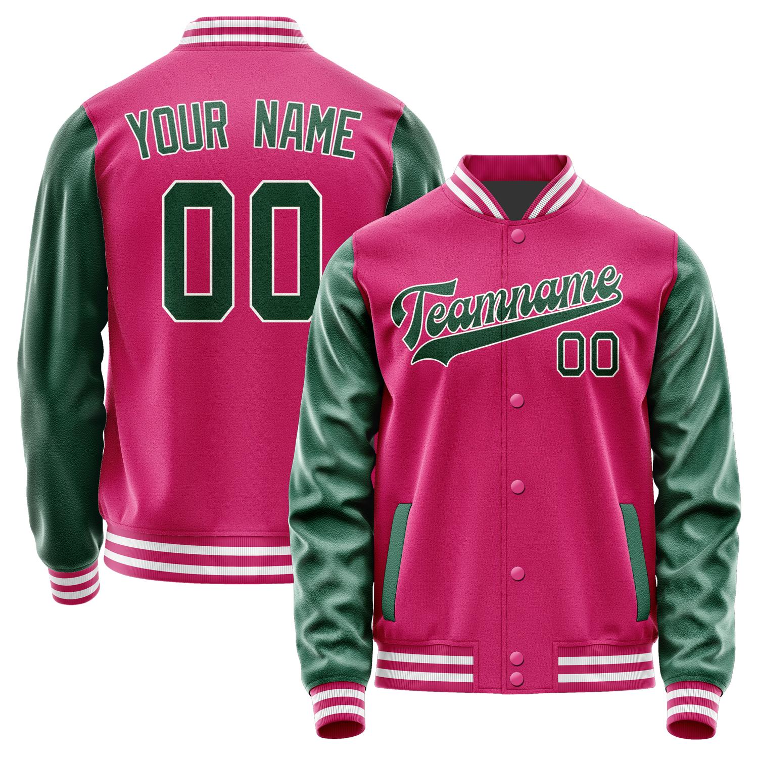 Custom Pink Green Jacket JA1313051318B31805