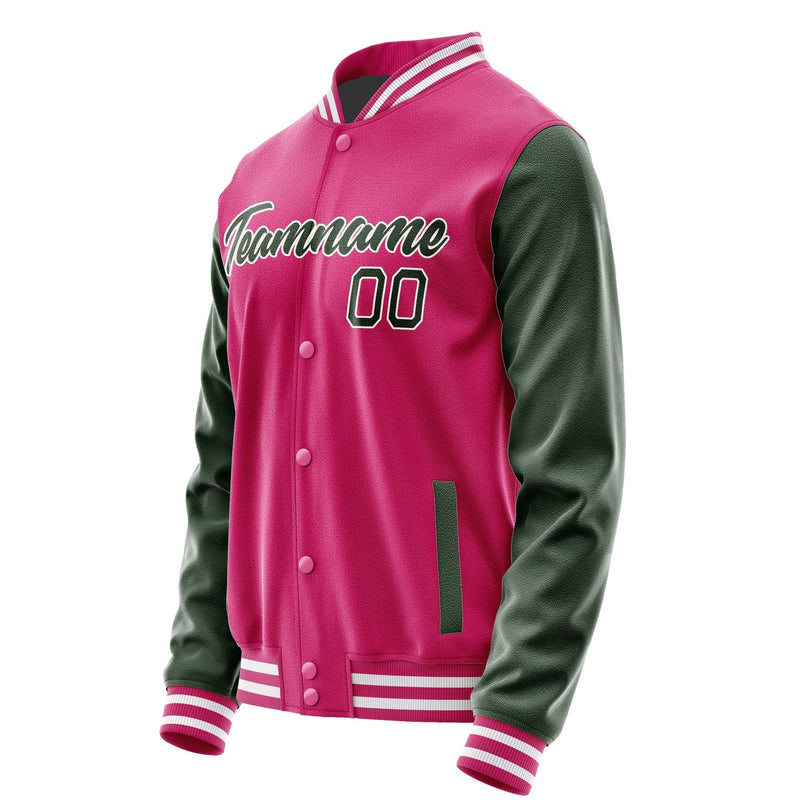 Custom Pink Dark Green Jacket JA1313061318B21806