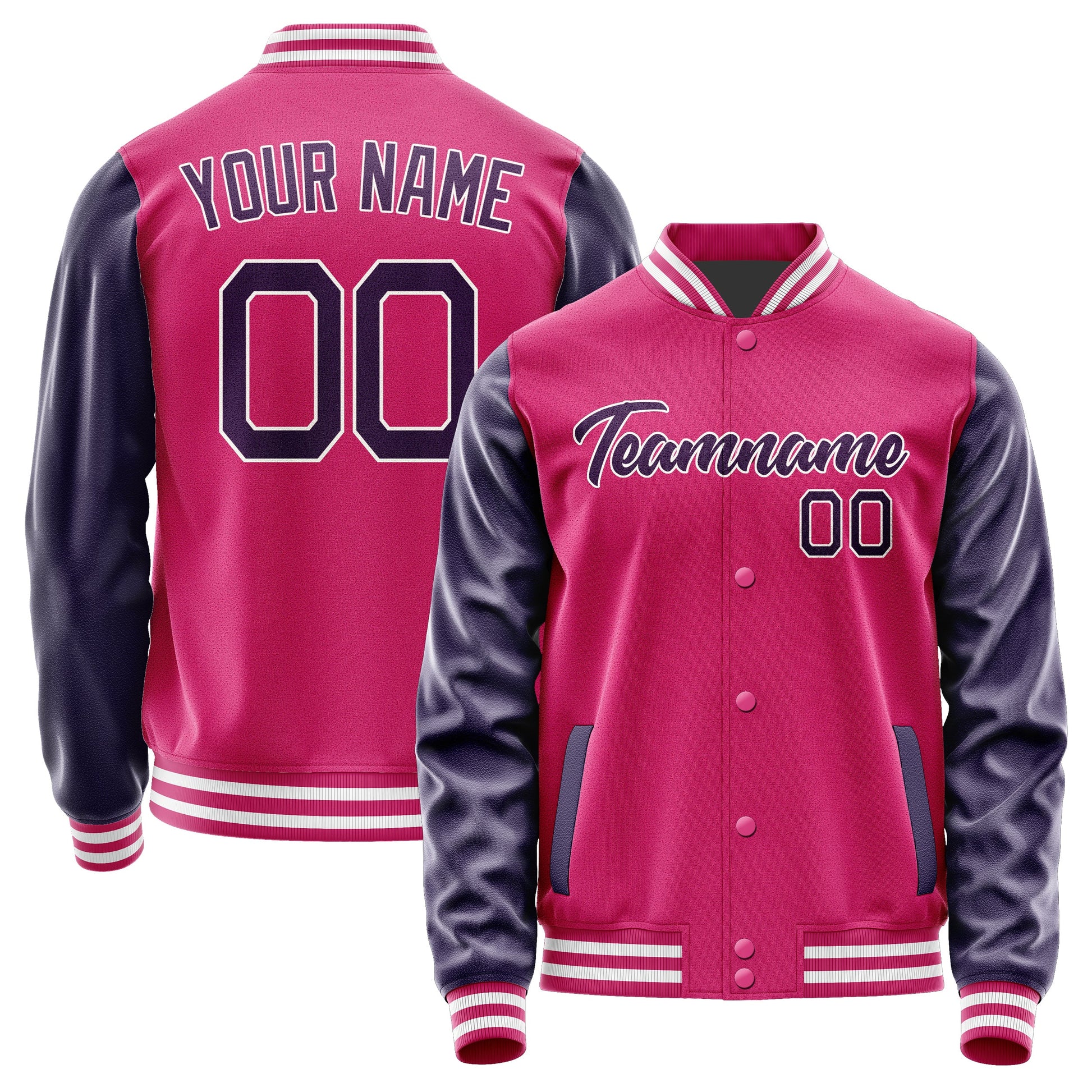 Custom Pink Purple Jacket JA1313071318B21807