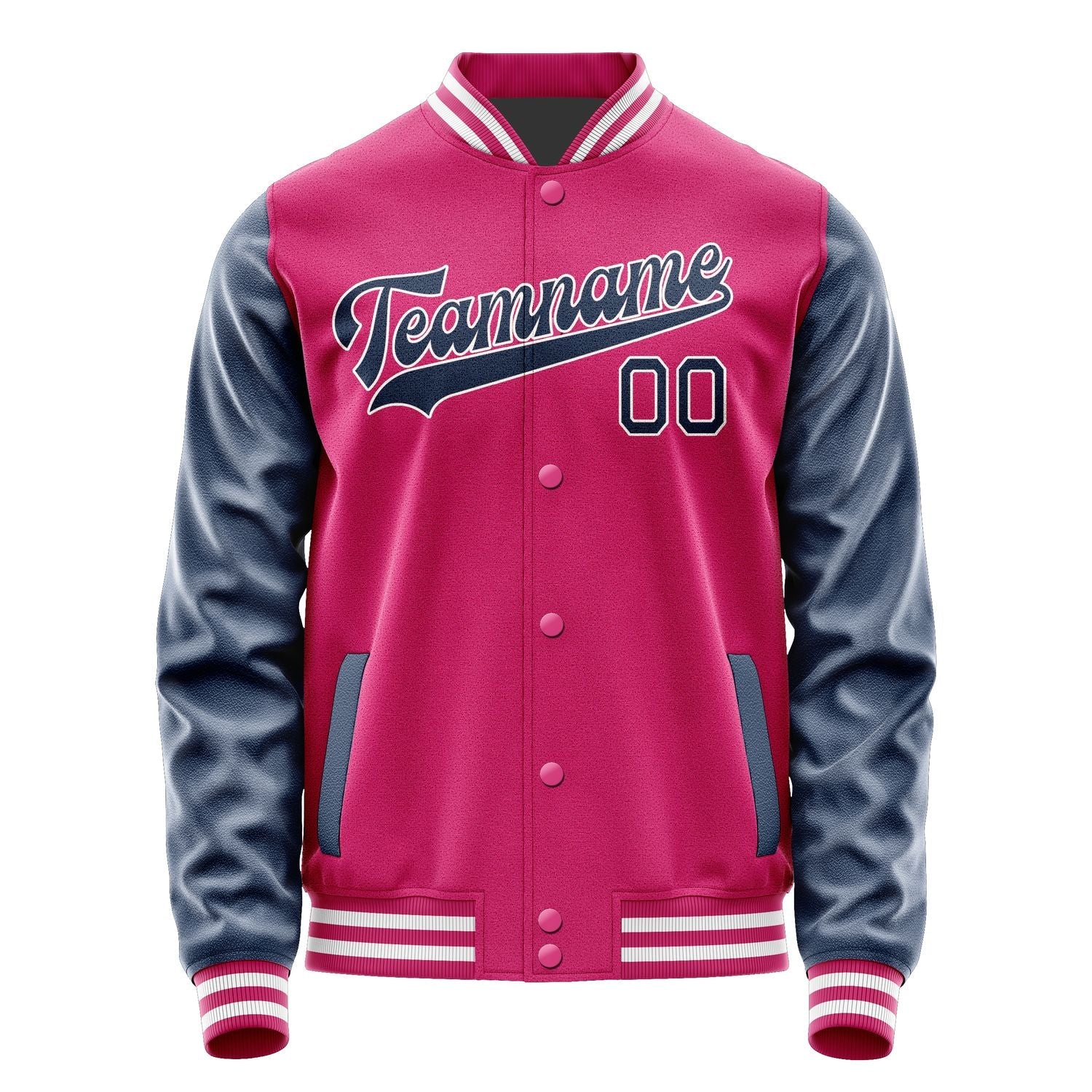 Custom Pink Blue Jacket JA1313101318B31810