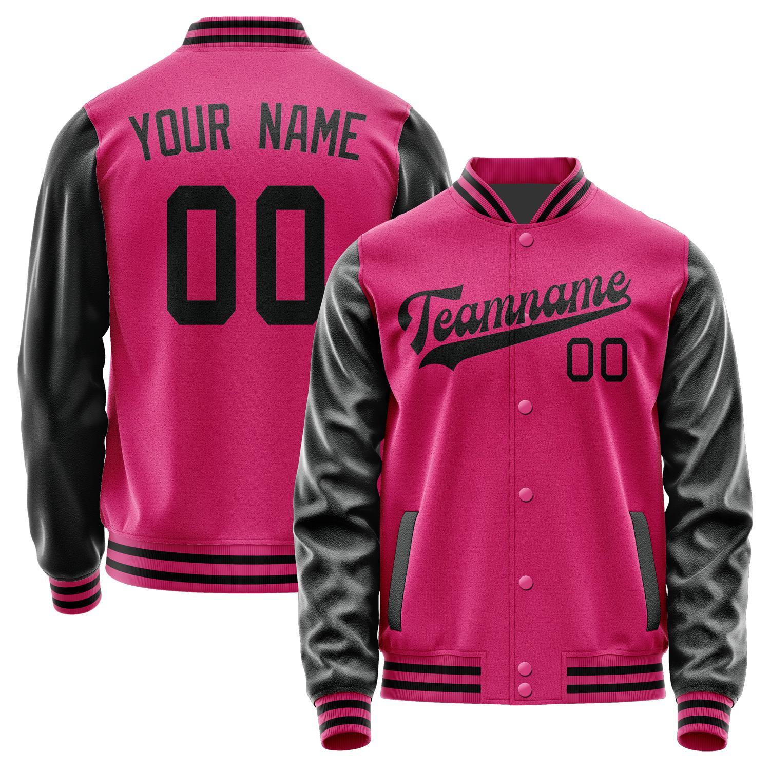 Custom Pink Black Jacket JA1313171317B31717