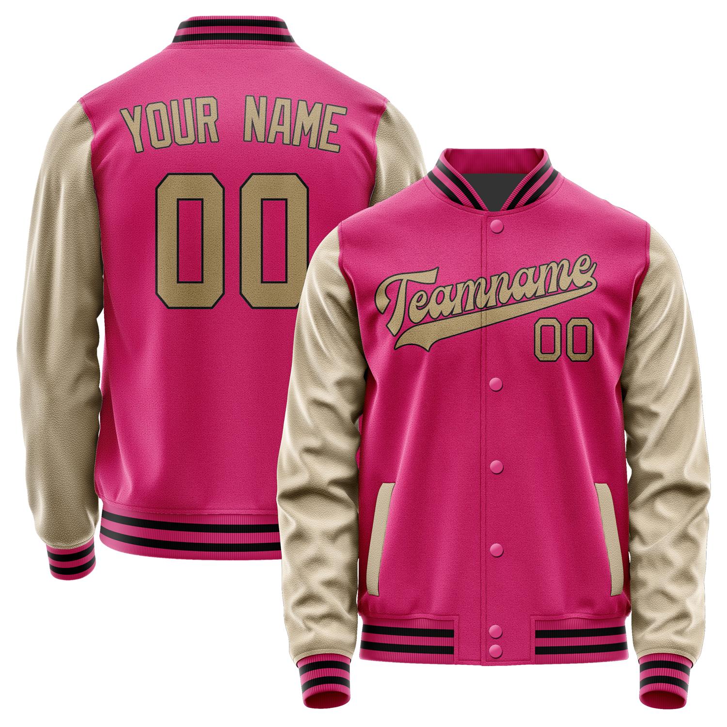 Custom Pink Light Khaki Jacket JA1313251317B31725