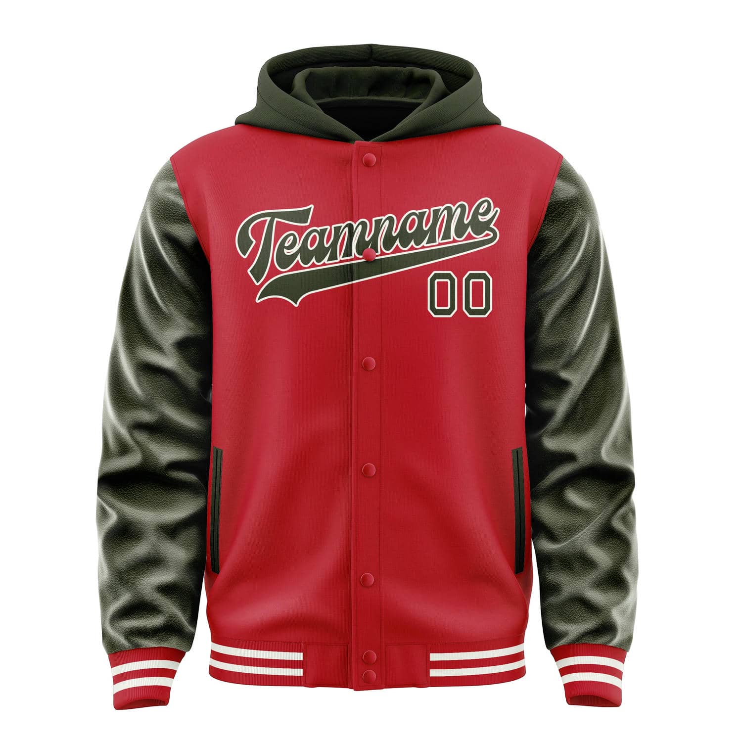 Custom Red Olive Jacket
